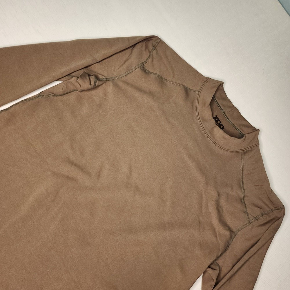 XGO Phase 4 Acclimate Dry Mens Large Long Sleeve Performance Shirt Coyote Brown